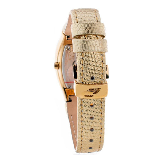 Chronotech Gold Leather Watch CHCT7932L65AC