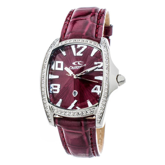 Chronotech Red Leather Watch CHCT7988LS64AC