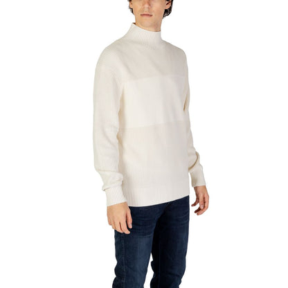 Calvin Klein Jeans Cream Cotton Sweatshirt
