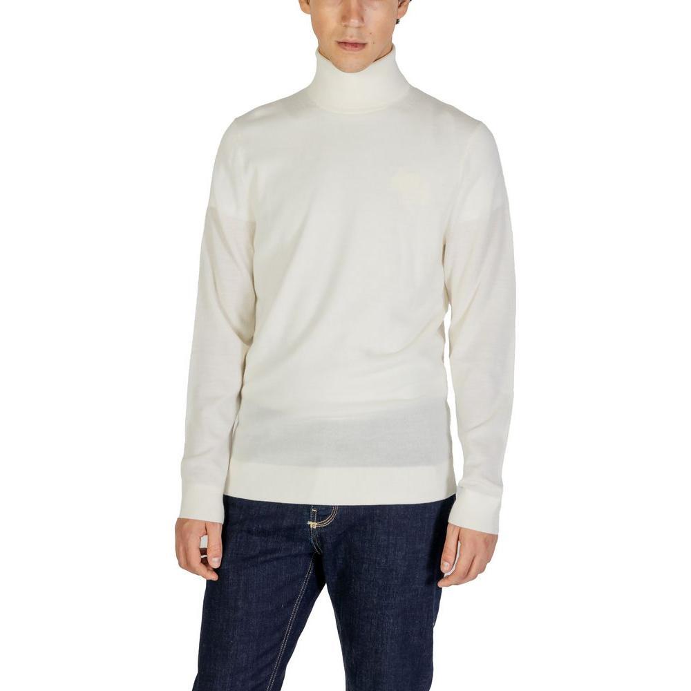 Calvin Klein Jeans Cream Wool Turtleneck CA-9138600143-IT48 | L