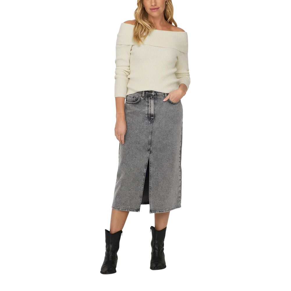 Only Cream Viscose Sweatshirt