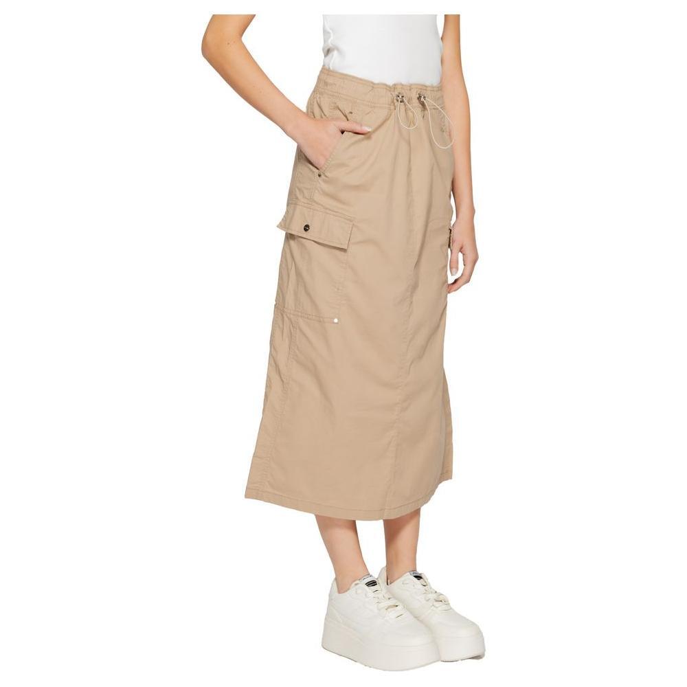 Street One Beige Cotton Skirt