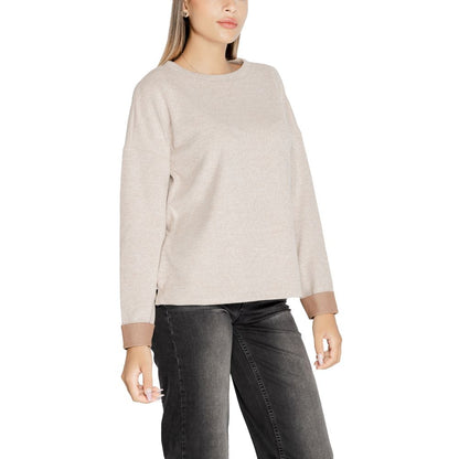 Street One Beige Viscose Sweatshirt