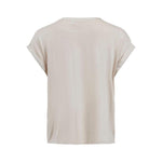 Vila Clothes Gold Cotton T-Shirt VI-6296900155-IT36|XXS