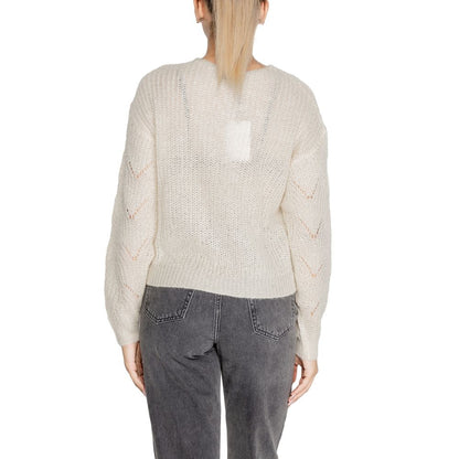 Jacqueline De Yong Cream Marabou Sweatshirt