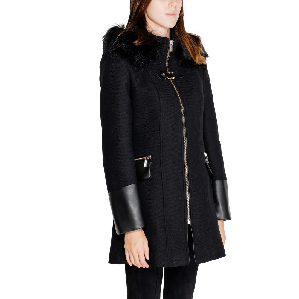 Morgan De Toi Black Wool Coat
