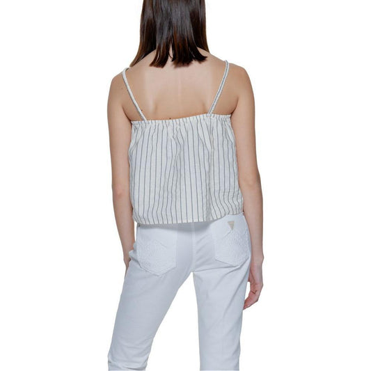 Vero Moda Beige Organic Cotton Tank Top