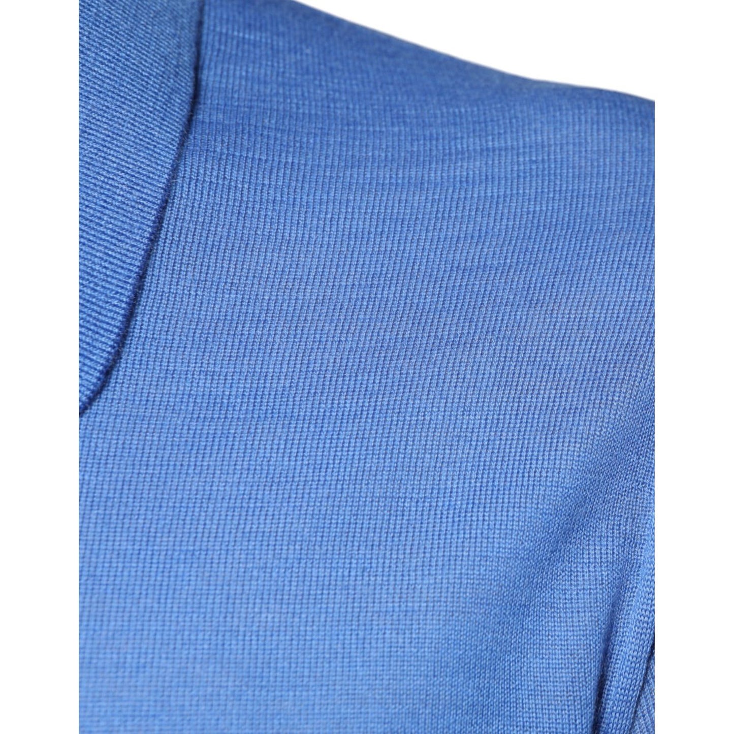Dolce & Gabbana Blue Cashmere Short Sleeves Men Polo T-shirt