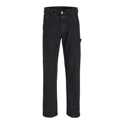 Jack Jones Black Cotton Relaxed Fit Jeans