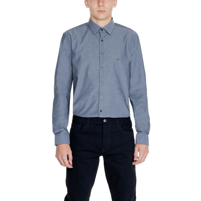Calvin Klein Black Cotton Dress Shirt
