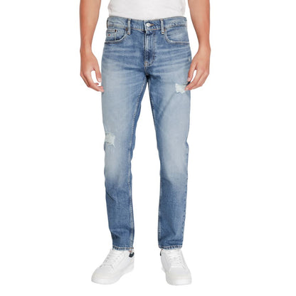 Tommy Hilfiger Jeans Blue Cotton Slim Fit Jeans