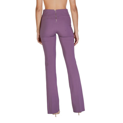 Sandro Ferrone Purple Polyester Pant