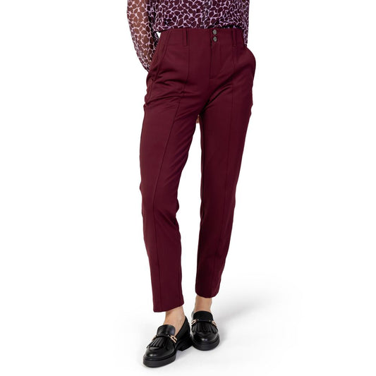 Street One Bordeaux Polyester Pant ST-13149000129-W34 | L30