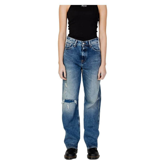 Tommy Hilfiger Jeans Blue Recycled Cotton Mom Jean