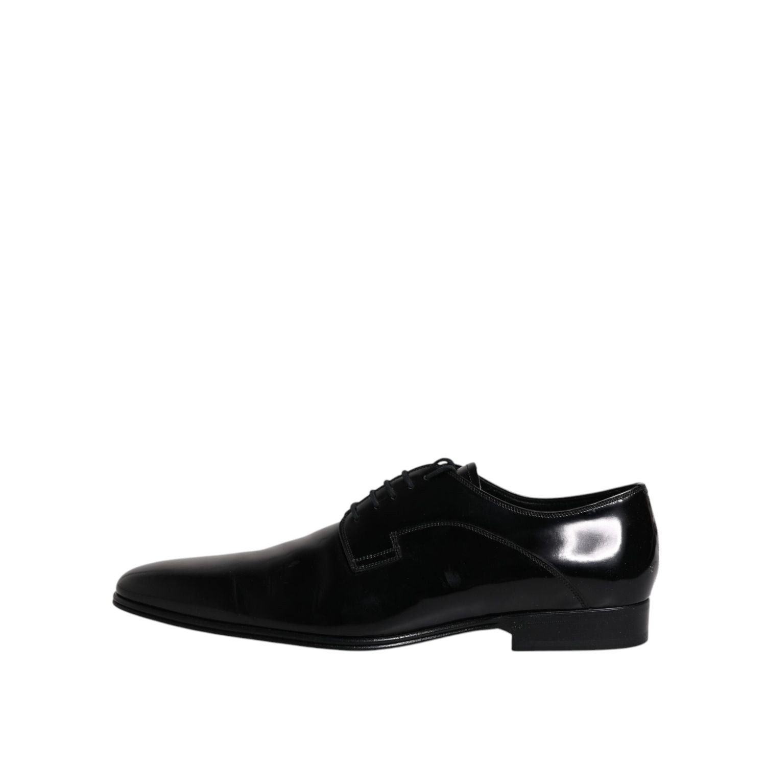 Dolce & Gabbana Black Leather Lace Up Derby Formal Shoes