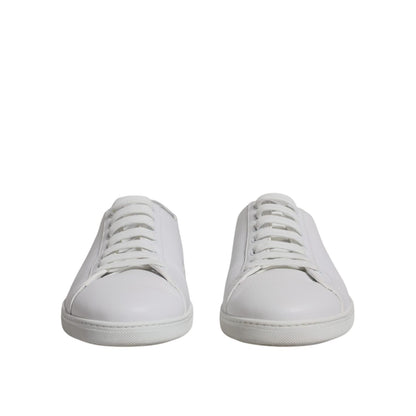Dolce & Gabbana White Low Top Men Saint Tropez Sneakers Shoes