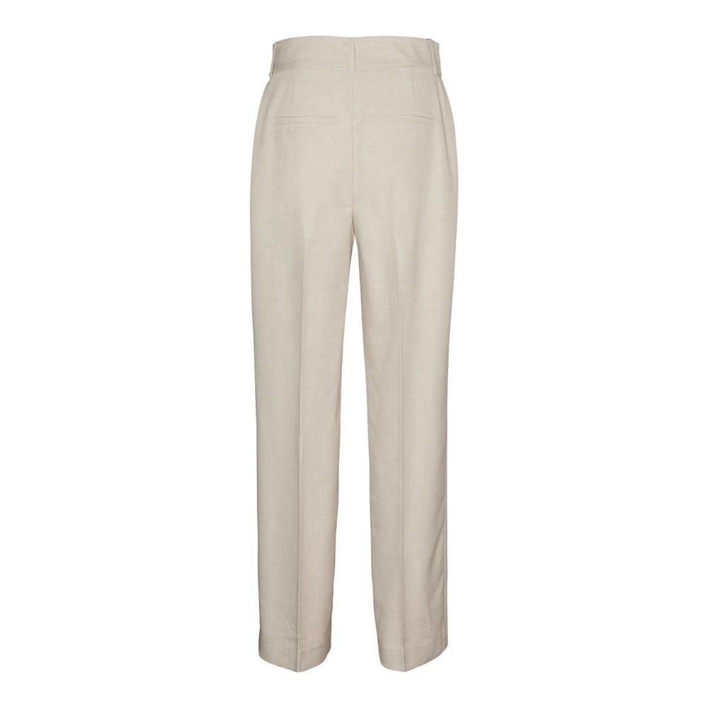 Vero Moda Gray Polyester Casual Pants