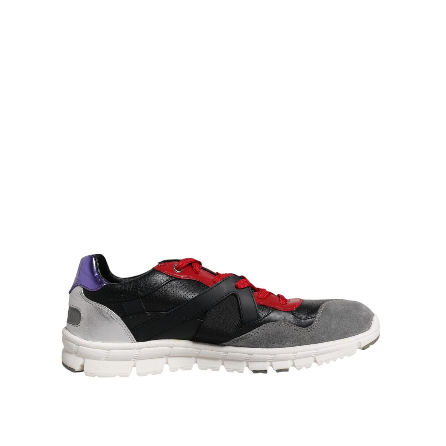 Dolce & Gabbana Multicolor Leather Suede Low Top Sneakers Shoes