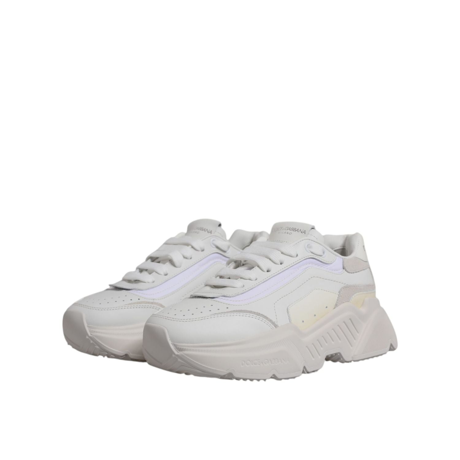 Dolce & Gabbana White Daymaster Low Top Sneakers Shoes