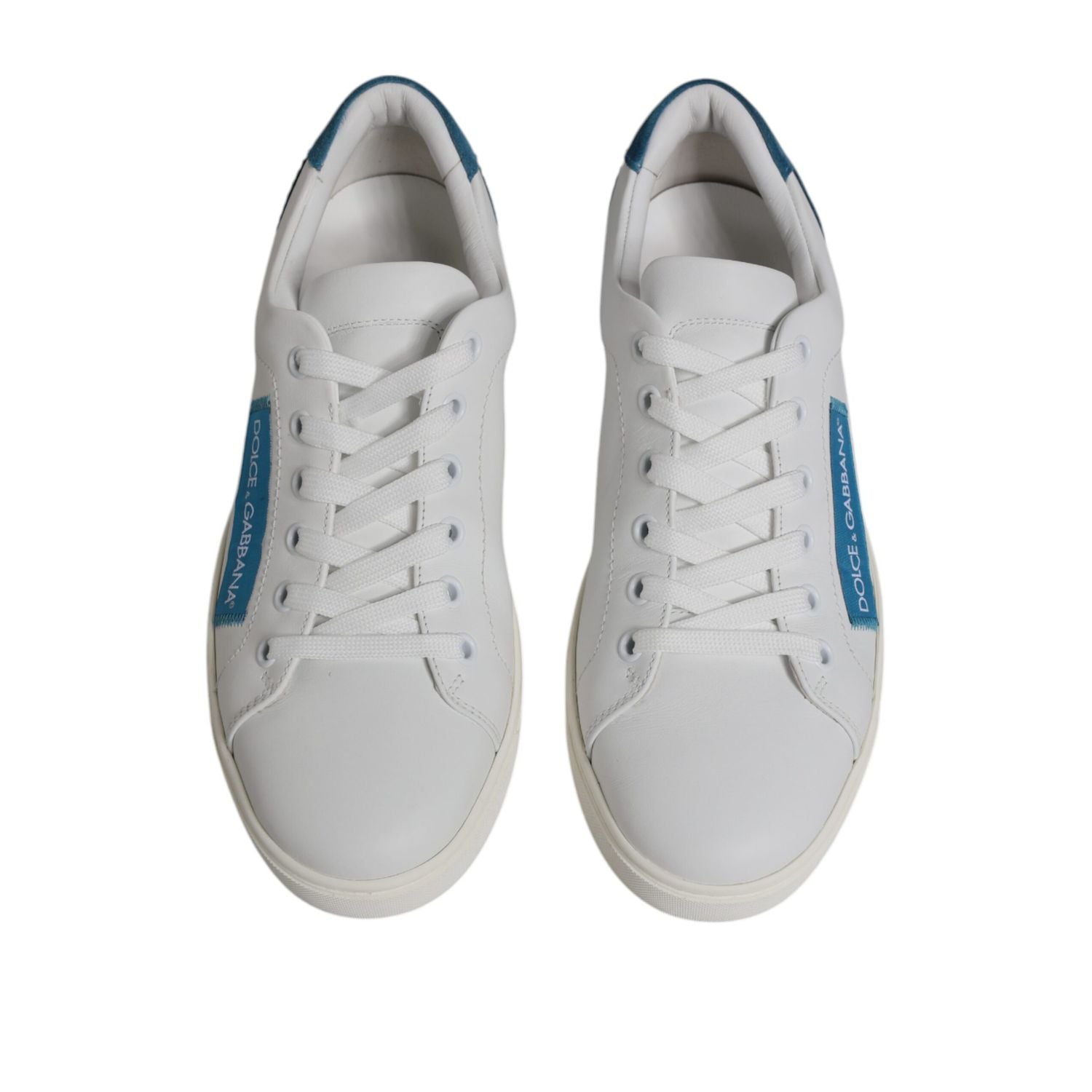 Dolce & Gabbana White London Calf Leather Sneakers Shoes