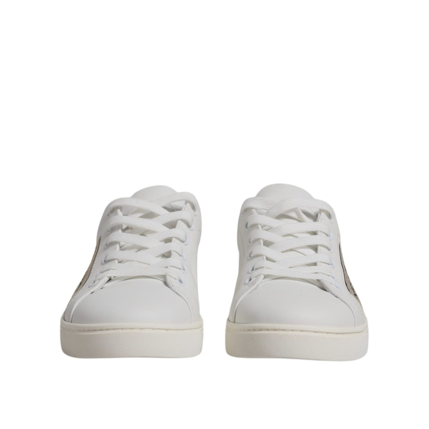 Dolce & Gabbana White London Calf Leather Sneakers Shoes