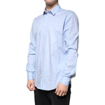 Dolce & Gabbana Light Blue Cotton Slim Fit MARTINI Dress Shirt TSH86472-41