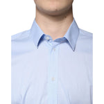 Dolce & Gabbana Light Blue Cotton Slim Fit MARTINI Dress Shirt TSH86472-41