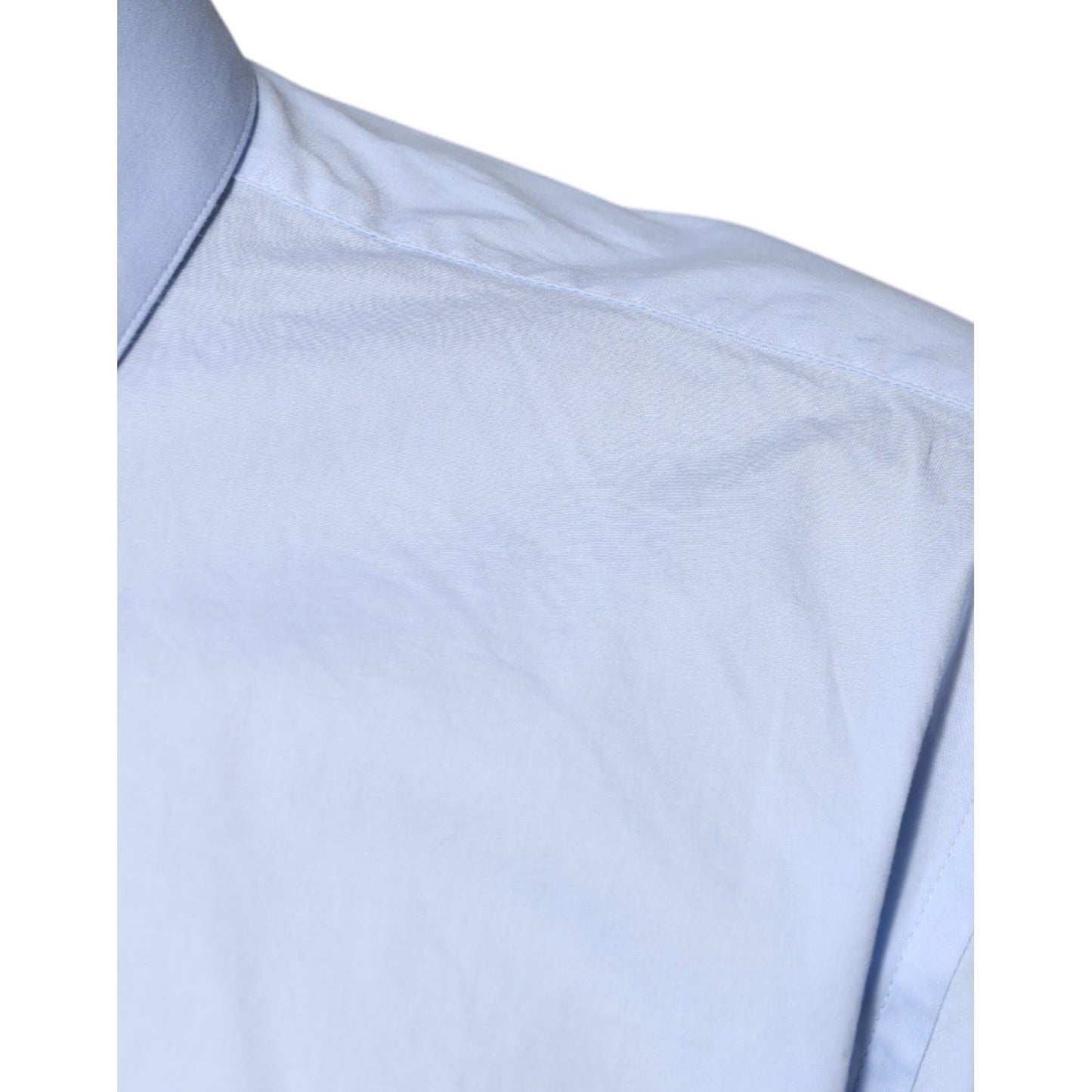 Dolce & Gabbana Light Blue Cotton Slim Fit MARTINI Dress Shirt TSH86472-41