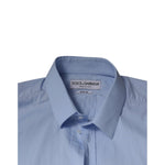 Dolce & Gabbana Light Blue Cotton Slim Fit MARTINI Dress Shirt TSH86472-41
