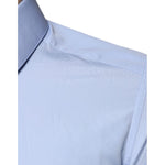 Dolce & Gabbana Light Blue Cotton Slim Fit GOLD Dress Shirt TSH86490-38