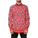Dolce & Gabbana Pink Cherry Cotton Formal MARTINI Dress Shirt TSH87286-41