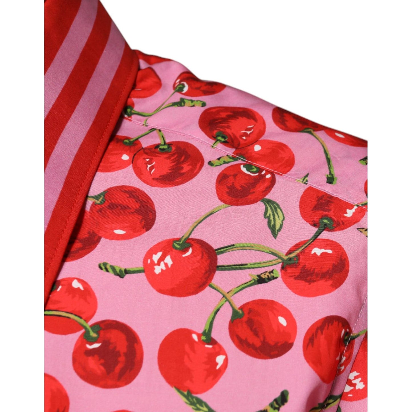 Dolce & Gabbana Pink Cherry Cotton Formal MARTINI Dress Shirt TSH87286-41