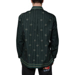 Dolce & Gabbana Green Logo Long Sleeve MARTINI Casual Shirt TSH87303-40