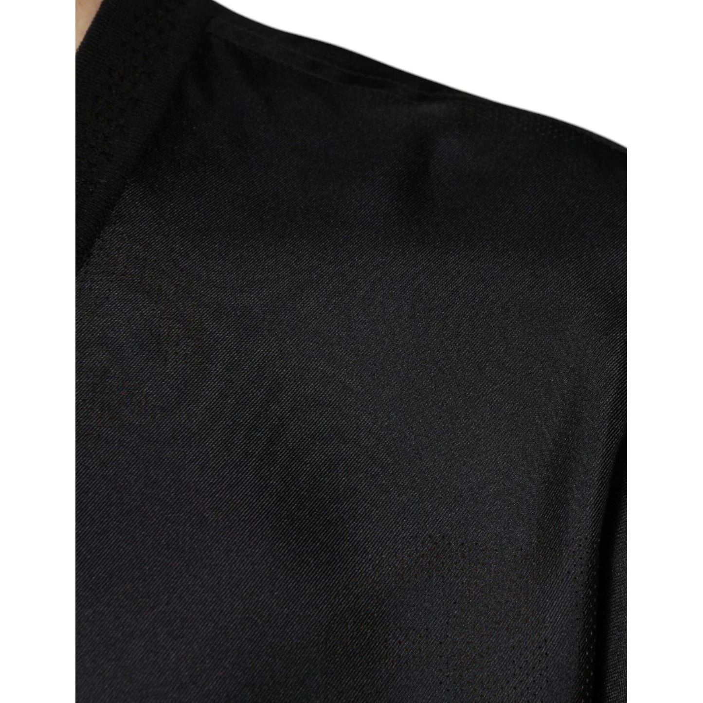 Dolce & Gabbana Black Cotton Square Neck Short Sleeve T-shirt TSH87310-50