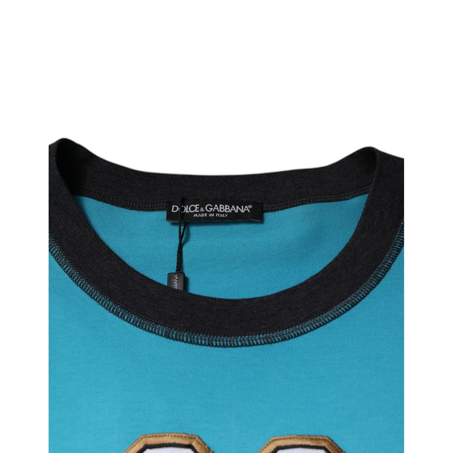 Dolce & Gabbana Blue Logo Crew Neck Short Sleeves T-shirt