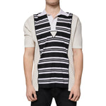 Dolce & Gabbana Multicolor Stripe Collared Polo T-shirt TSH87334-48