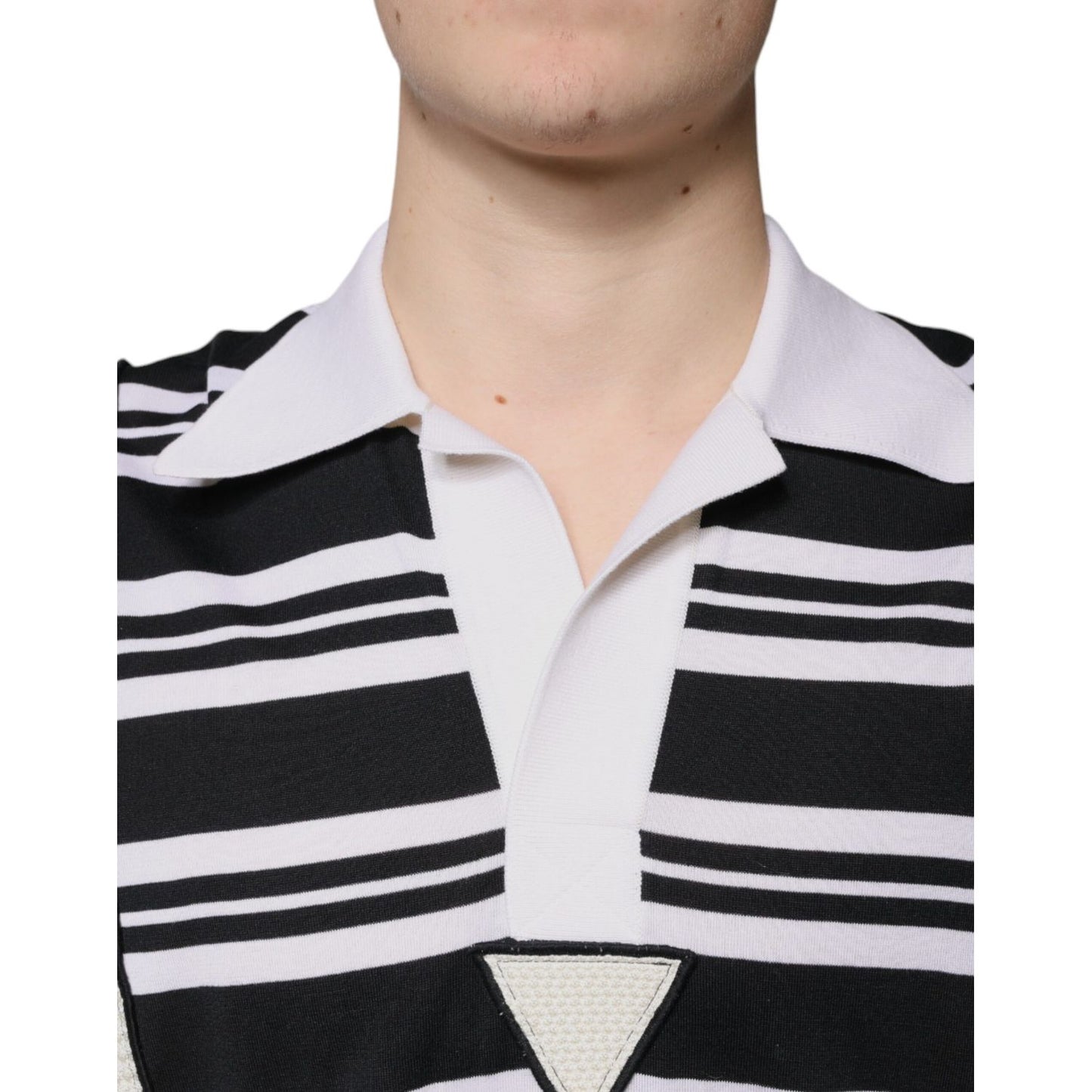 Dolce & Gabbana Multicolor Stripe Collared Polo T-shirt TSH87334-48