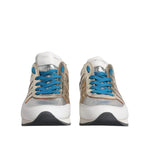 Dolce & Gabbana Multicolor Leather Low Top Sneakers Shoes LA12047-40
