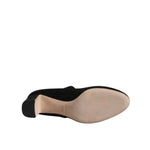 Dolce & Gabbana Black Suede Leather Block Heels Pumps Shoes LA12082-41