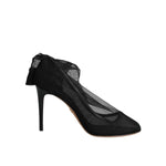 Dolce & Gabbana Black Nylon Stretch Mesh Sock Boots Shoes LA12121-37