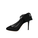 Dolce & Gabbana Black Nylon Stretch Mesh Sock Boots Shoes LA12121-37