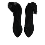 Dolce & Gabbana Black Nylon Stretch Mesh Sock Boots Shoes LA12131-39