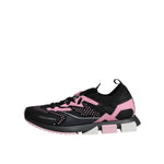 Dolce & Gabbana Black Pink SORRENTO Sport Stretch Sneakers Shoes LA12150-38