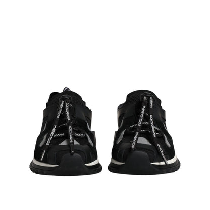 Dolce & Gabbana Black White Logo Sorrento Sneakers Shoes