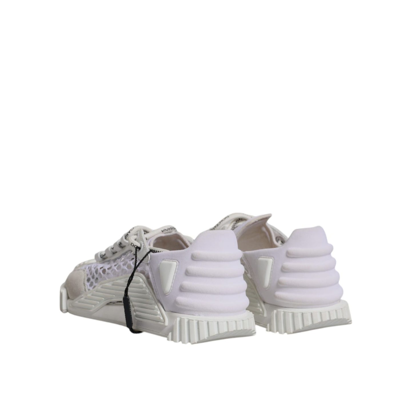 Dolce & Gabbana White Mesh NS1 Low Top Sports Sneaker Shoes LA12205-35