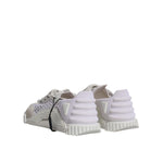 Dolce & Gabbana White Mesh NS1 Low Top Sports Sneaker Shoes LA12205-35