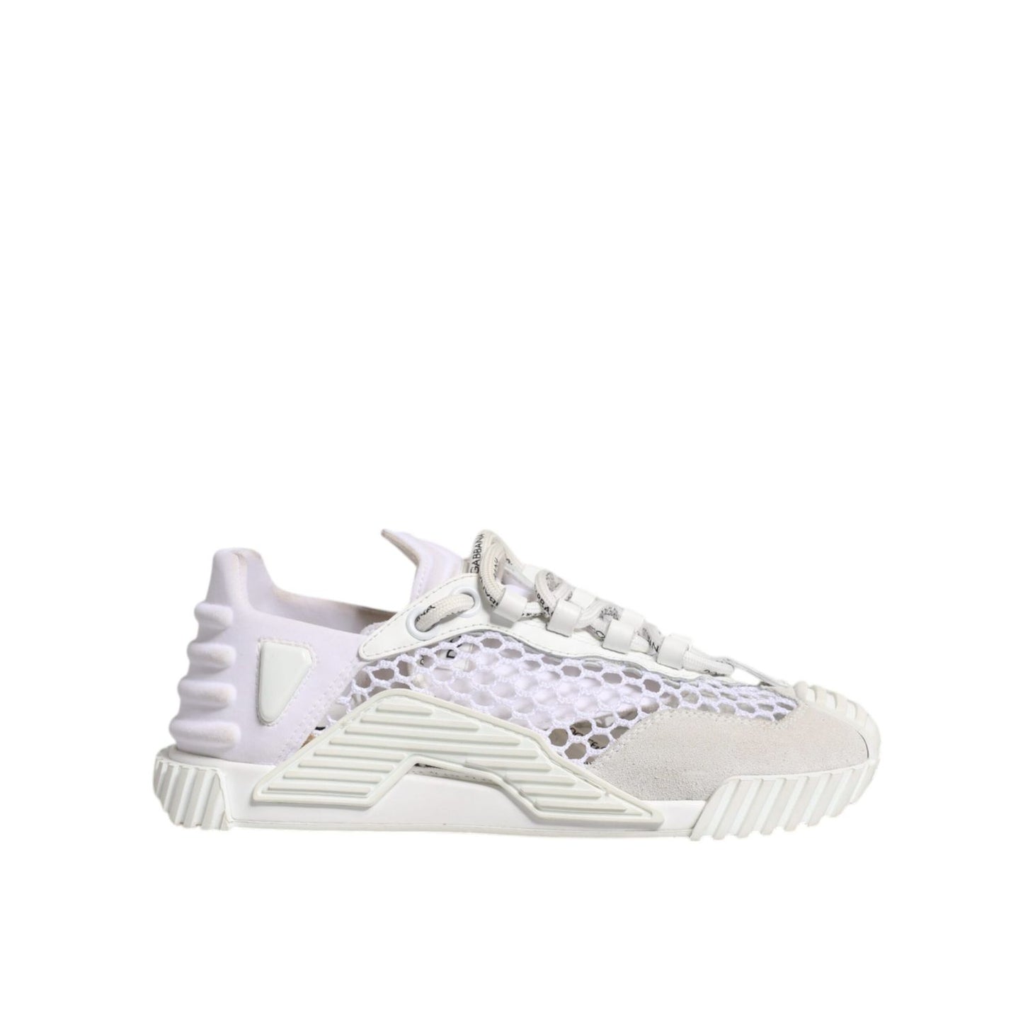 Dolce & Gabbana White Mesh NS1 Low Top Sports Sneaker Shoes LA12205-35