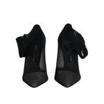 Dolce & Gabbana Black Viscose Mesh Sock Style Boots Shoes LA12208-38