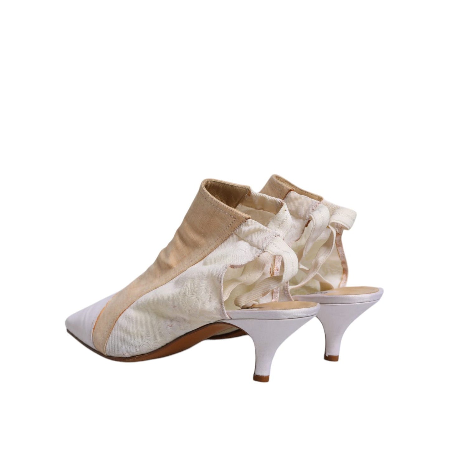 Dolce & Gabbana Multicolor Patchwork Heels Slingback Shoes LA12211-40
