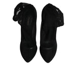 Dolce & Gabbana Black Nylon Mesh Sock Style Boots Shoes LA12247-40